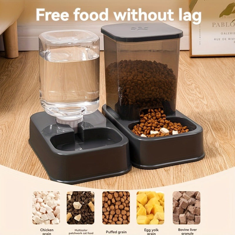 Water Dispensers Set For Cats & Dogs Automatic Pet Feeders-2