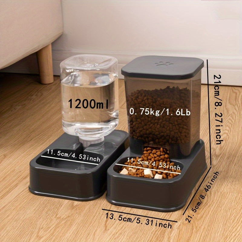 Water Dispensers Set For Cats & Dogs Automatic Pet Feeders-4